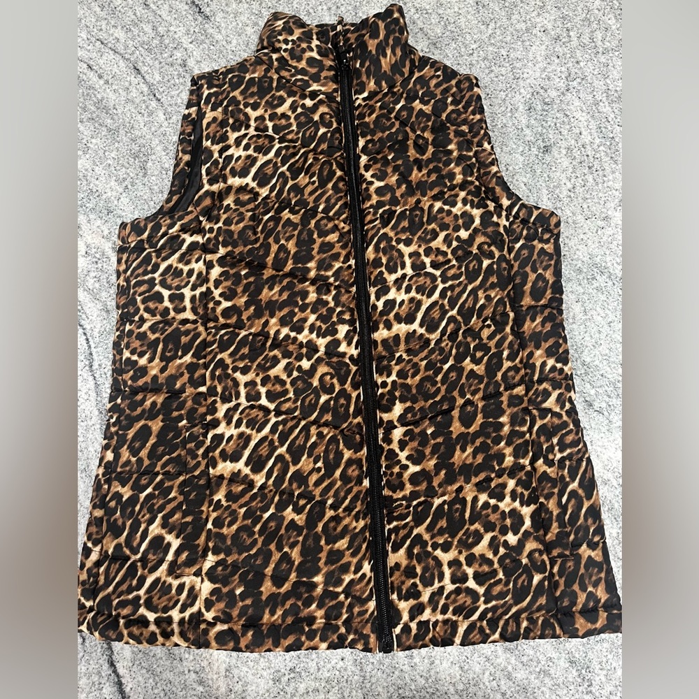 Maxwell leopard vest